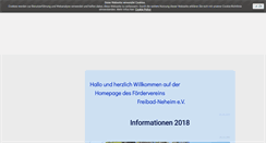 Desktop Screenshot of freibad-neheim.com